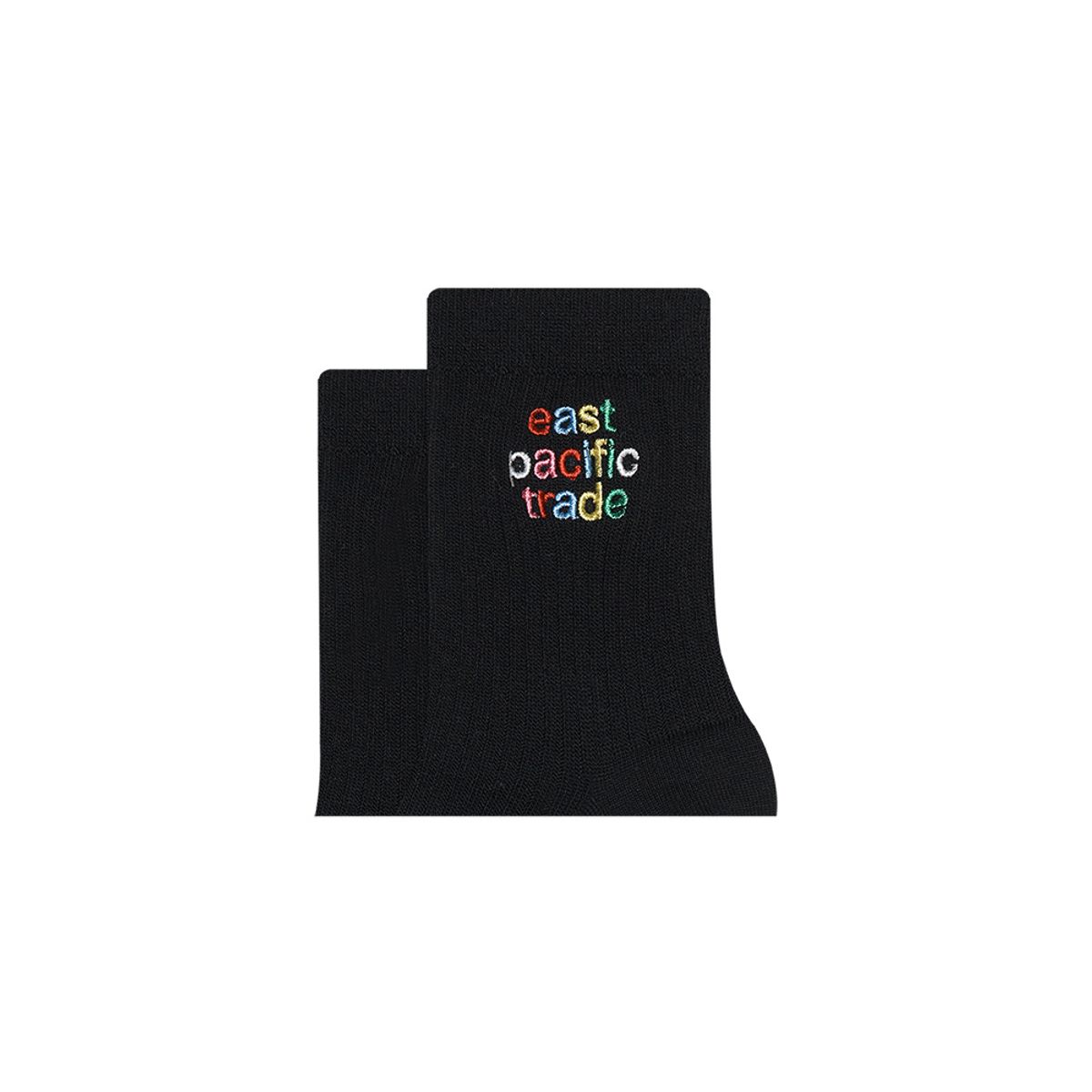 이피티(EPT) RAINBOW LOGO SOCKS (BLACK)
