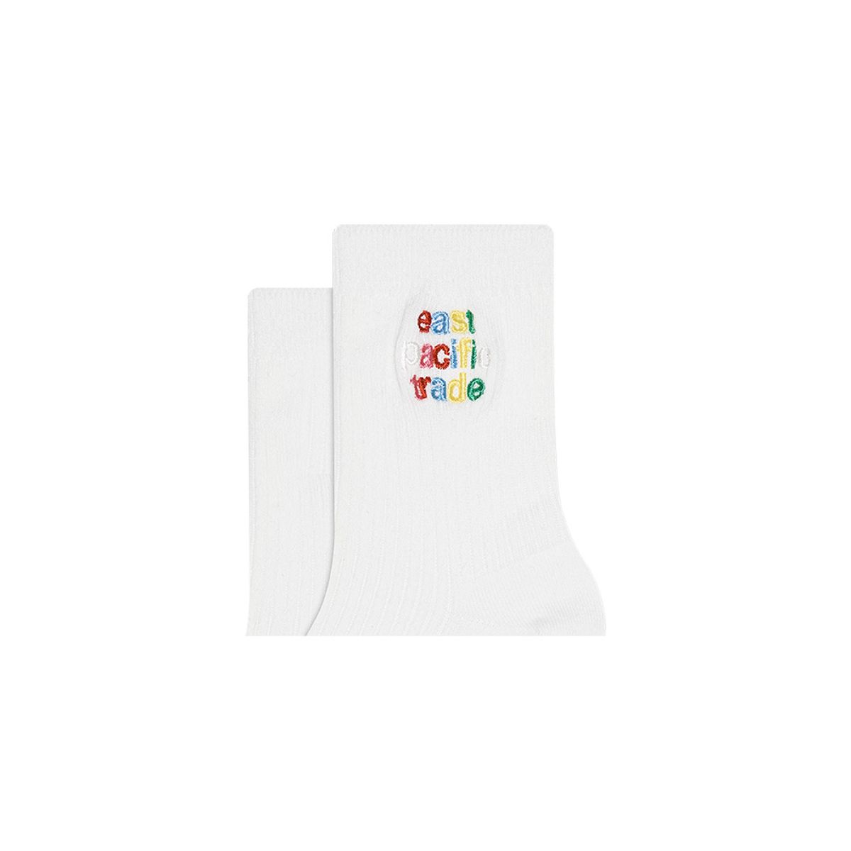 이피티(EPT) RAINBOW LOGO SOCKS (WHITE)