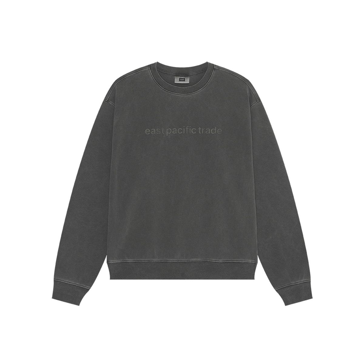 이피티(EPT) SEL PIGMENT DYED SWEAT SHIRT (CHARCOAL)