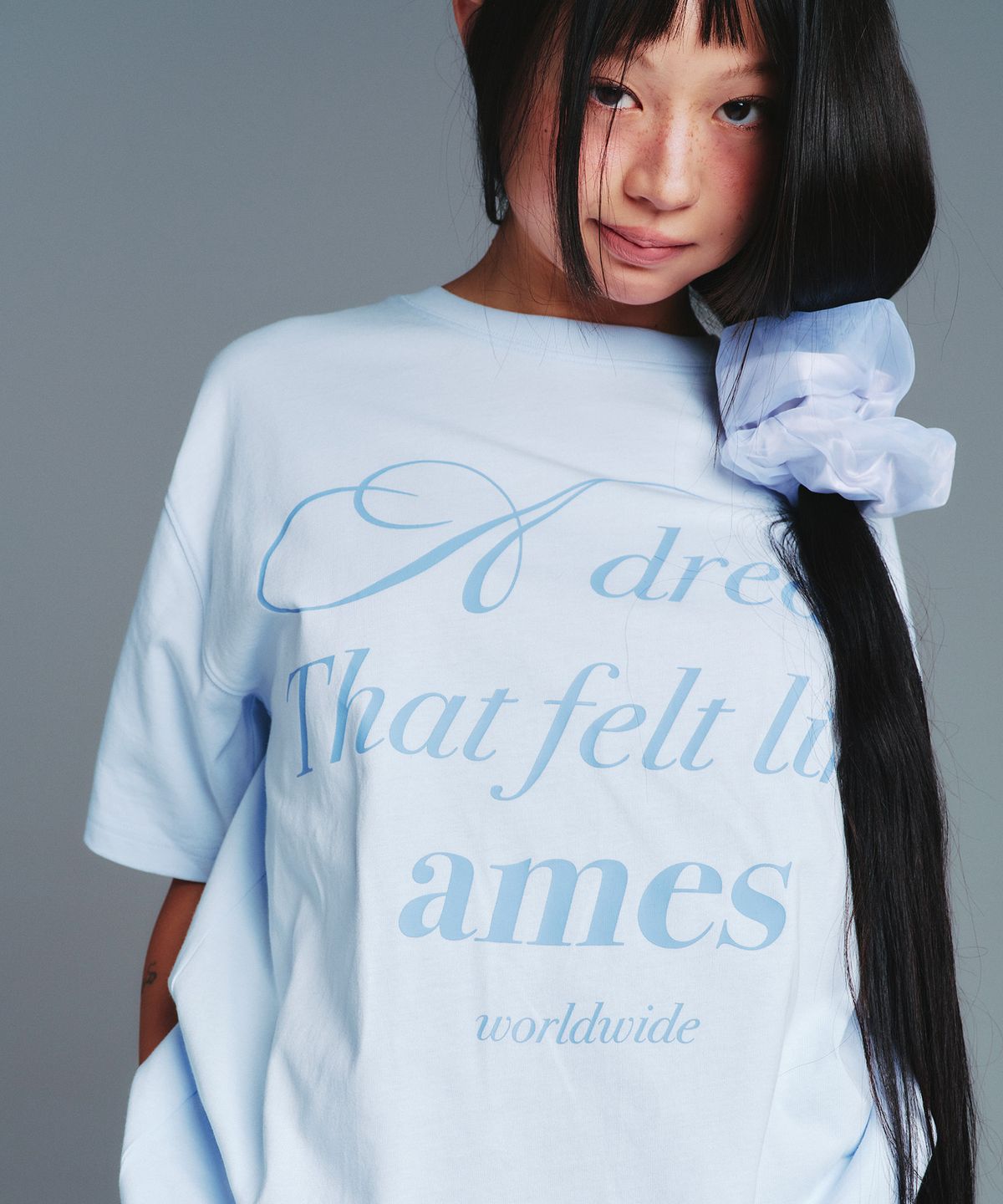 아메스 월드와이드(AMES-WORLDWIDE) CLASSIC SCRUNCHIE SILVER