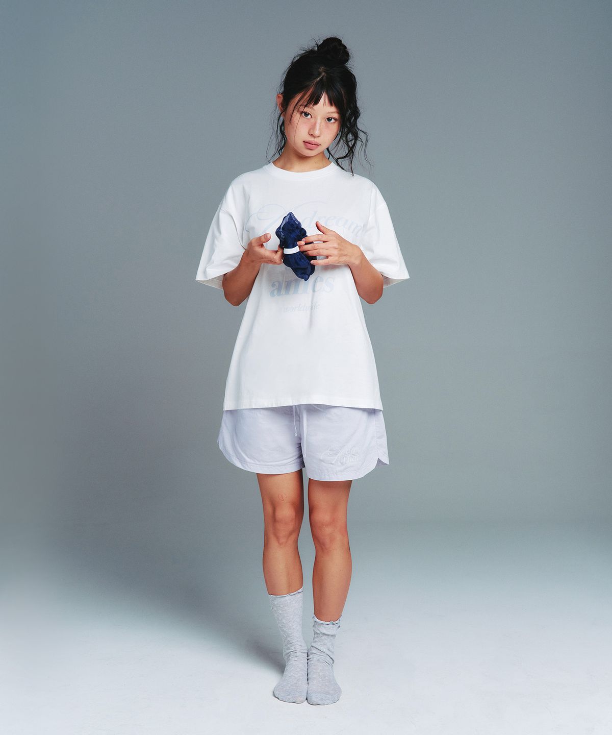 아메스 월드와이드(AMES-WORLDWIDE) CLASSIC STRIPE EASY SHORTS BLUE