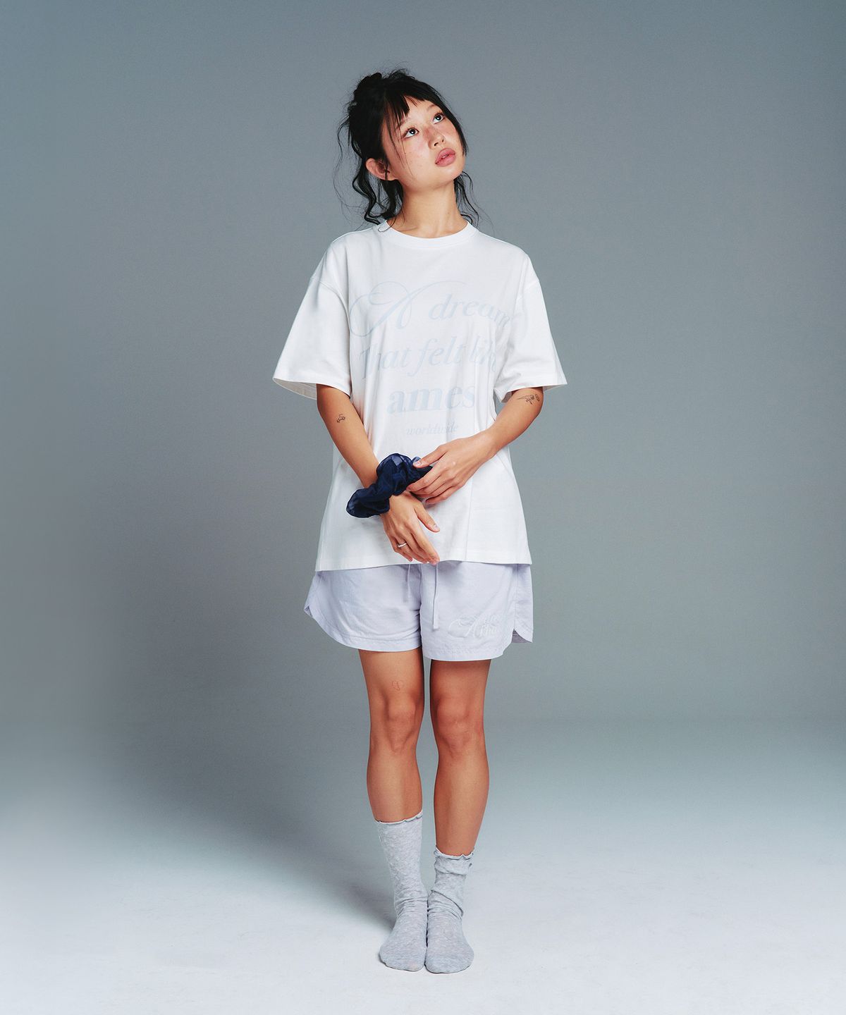 아메스 월드와이드(AMES-WORLDWIDE) CLASSIC STRIPE EASY SHORTS BLUE