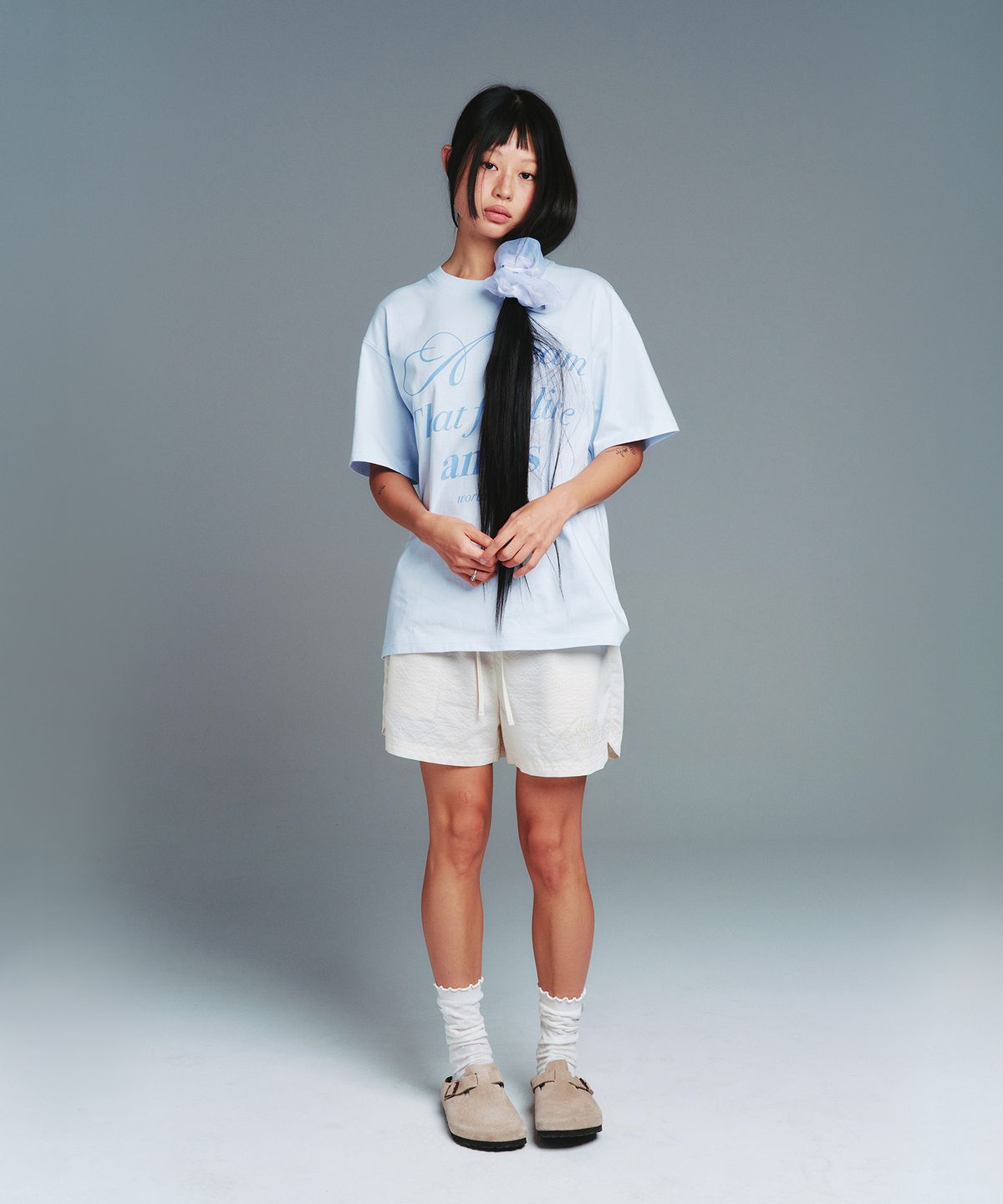 아메스 월드와이드(AMES-WORLDWIDE) CLASSIC STRIPE EASY SHORTS IVORY