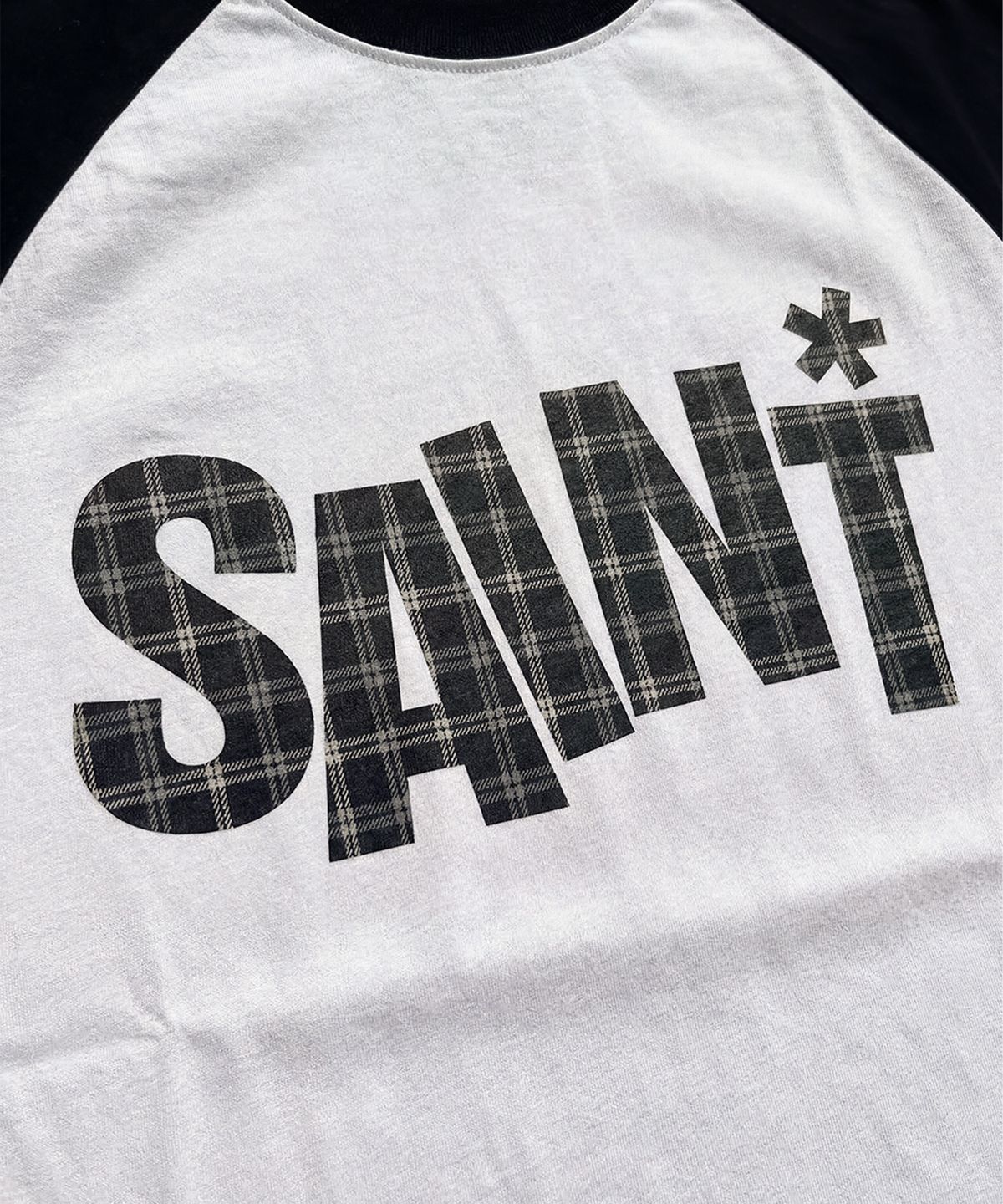 세인트페인(SAINTPAIN) SP 세인트 패턴 헤비웨이트 레글런 반팔티 화이트