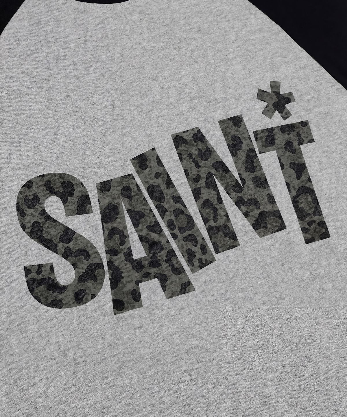 세인트페인(SAINTPAIN) SP 세인트 패턴 헤비웨이트 레글런 반팔티 멜란지그레이