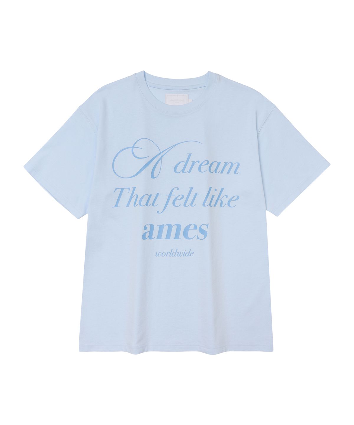 아메스 월드와이드(AMES-WORLDWIDE) CLASSIC GRACE TYPO TEE BLUE