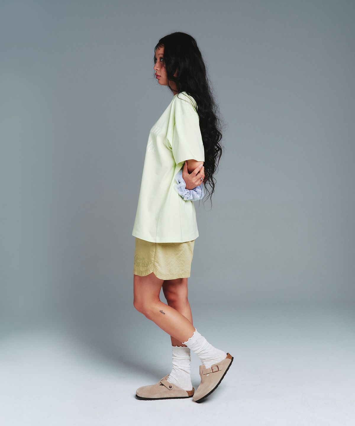 아메스 월드와이드(AMES-WORLDWIDE) CLASSIC GRACE TYPO TEE GREEN