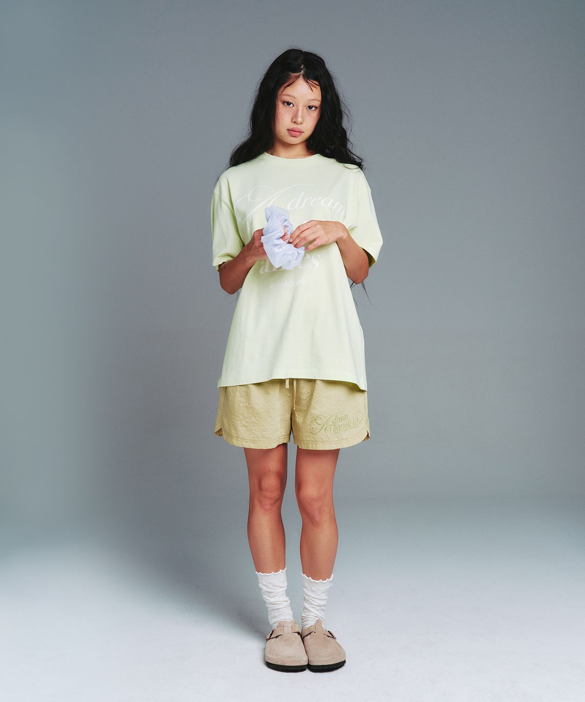 아메스 월드와이드(AMES-WORLDWIDE) CLASSIC GRACE TYPO TEE GREEN