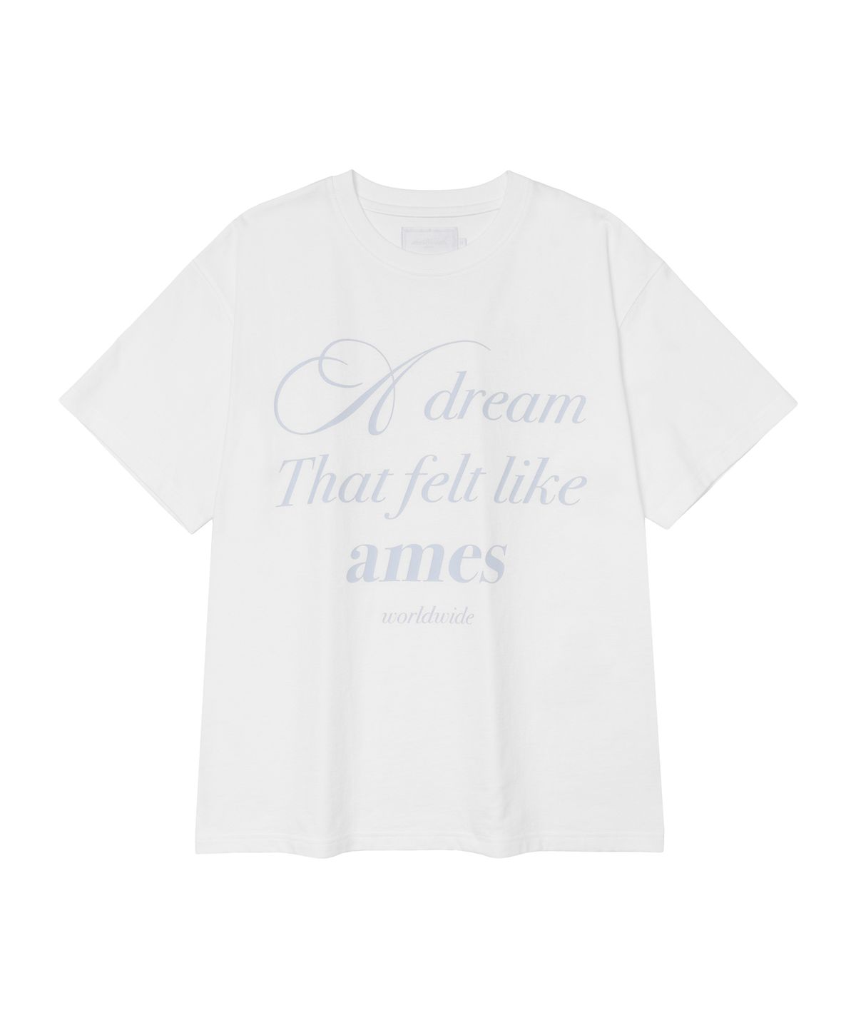 아메스 월드와이드(AMES-WORLDWIDE) CLASSIC GRACE TYPO TEE WHITE