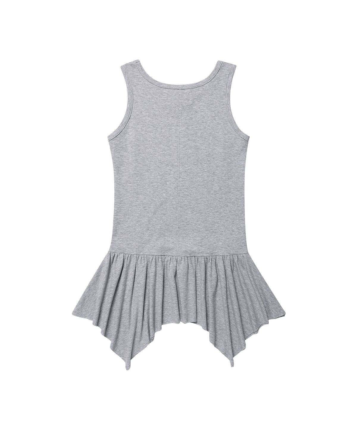 아메스 월드와이드(AMES-WORLDWIDE) CLASSIC SHIRRING SLEEVELESS DRESS GREY