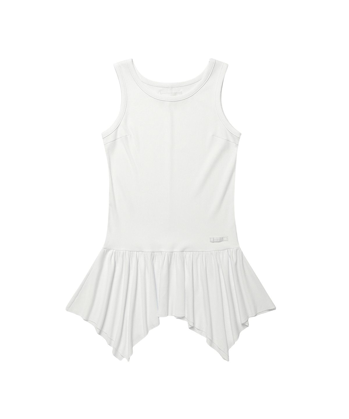 아메스 월드와이드(AMES-WORLDWIDE) CLASSIC SHIRRING SLEEVELESS DRESS WHITE