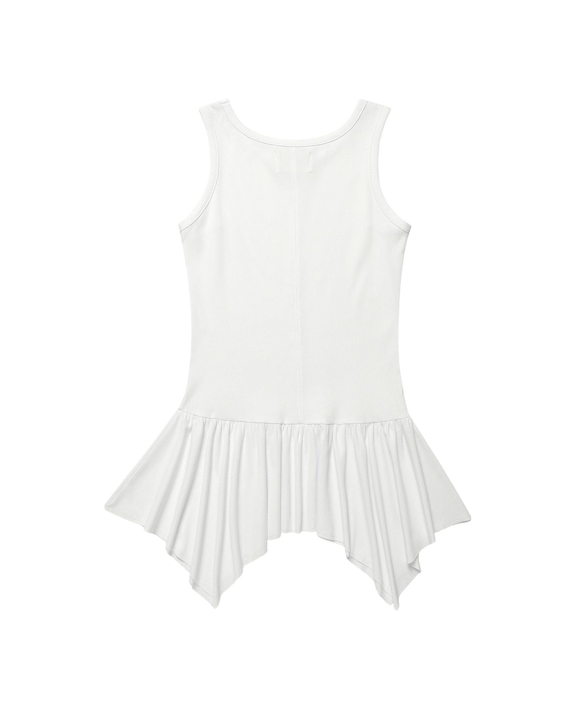 아메스 월드와이드(AMES-WORLDWIDE) CLASSIC SHIRRING SLEEVELESS DRESS WHITE