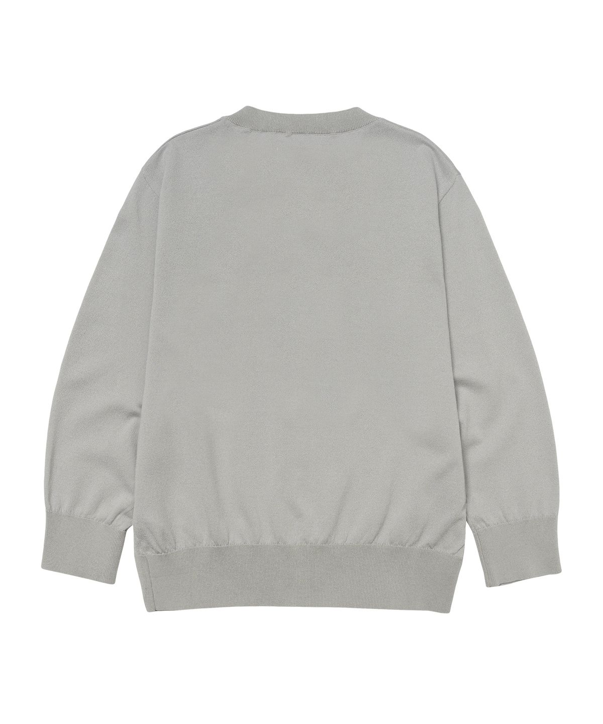 아메스 월드와이드(AMES-WORLDWIDE) CLASSIC 3/4 SLEEVE RUFFLE CARDIGAN GREY