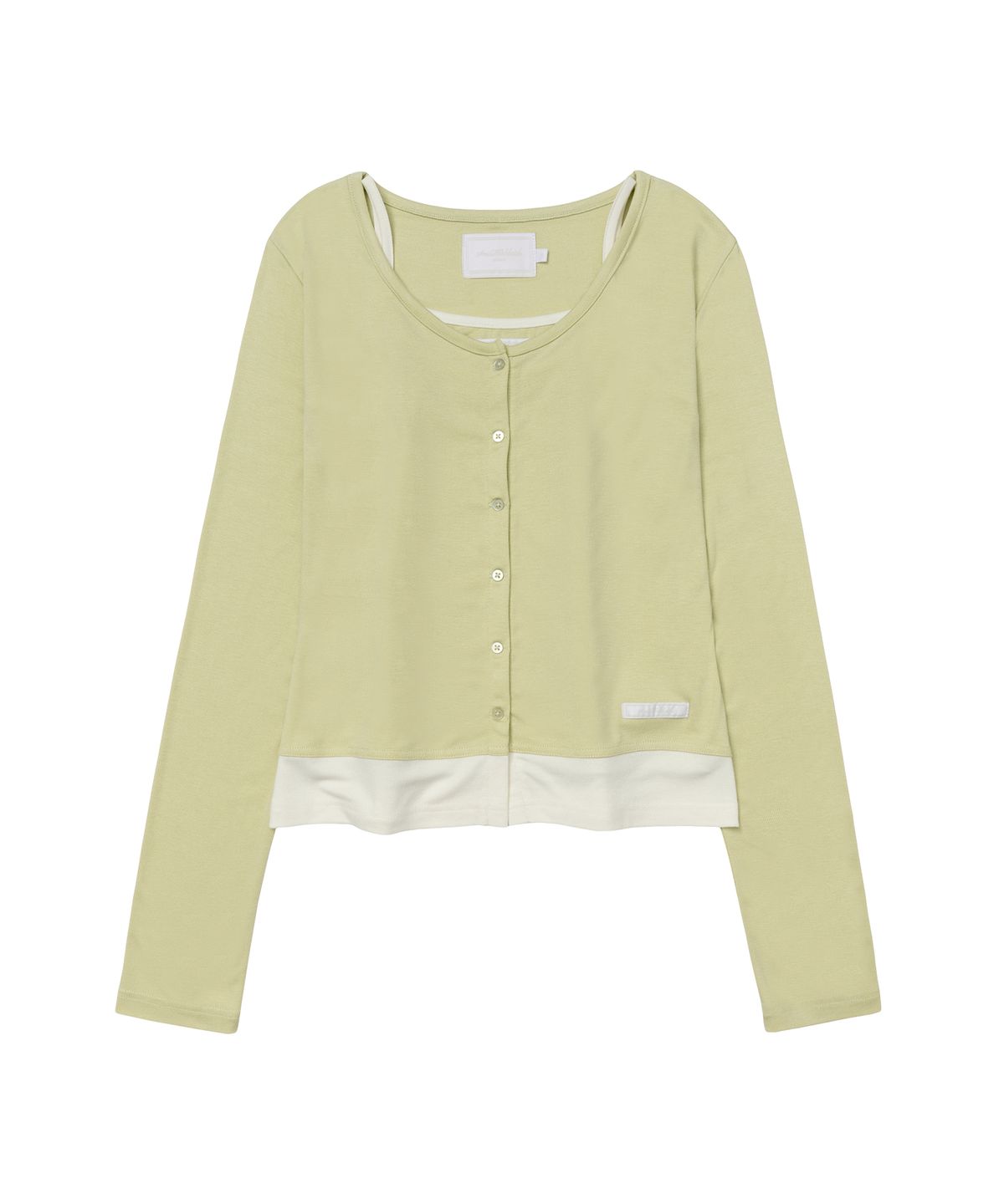 아메스 월드와이드(AMES-WORLDWIDE) CLASSIC CARDIGAN & SLEEVELESS SET LIGHT GREEN