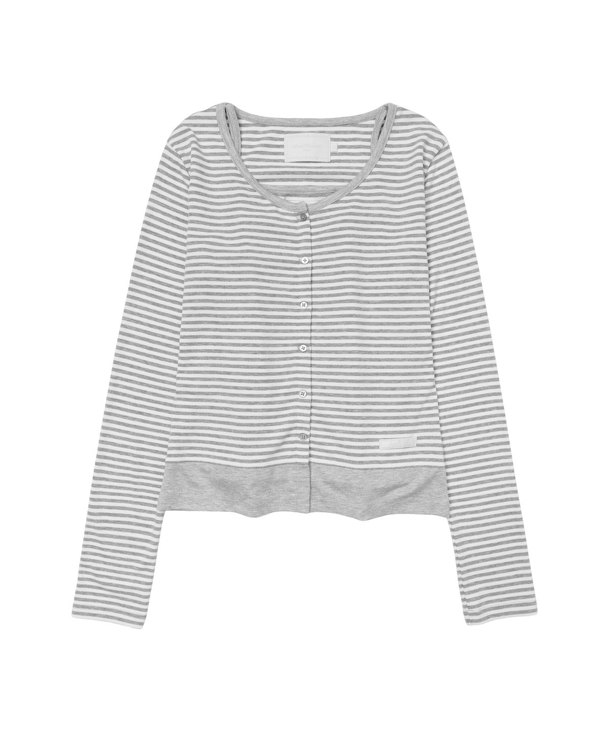 아메스 월드와이드(AMES-WORLDWIDE) CLASSIC CARDIGAN & SLEEVELESS SET GREY