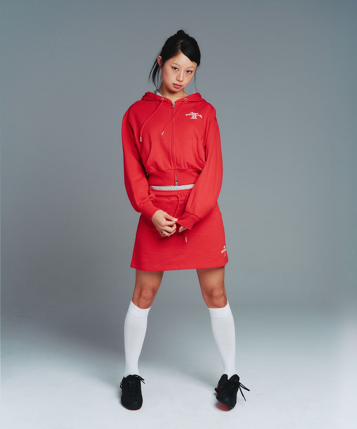 아메스 월드와이드(AMES-WORLDWIDE) CLASSIC MINI SWEAT SKIRT RED