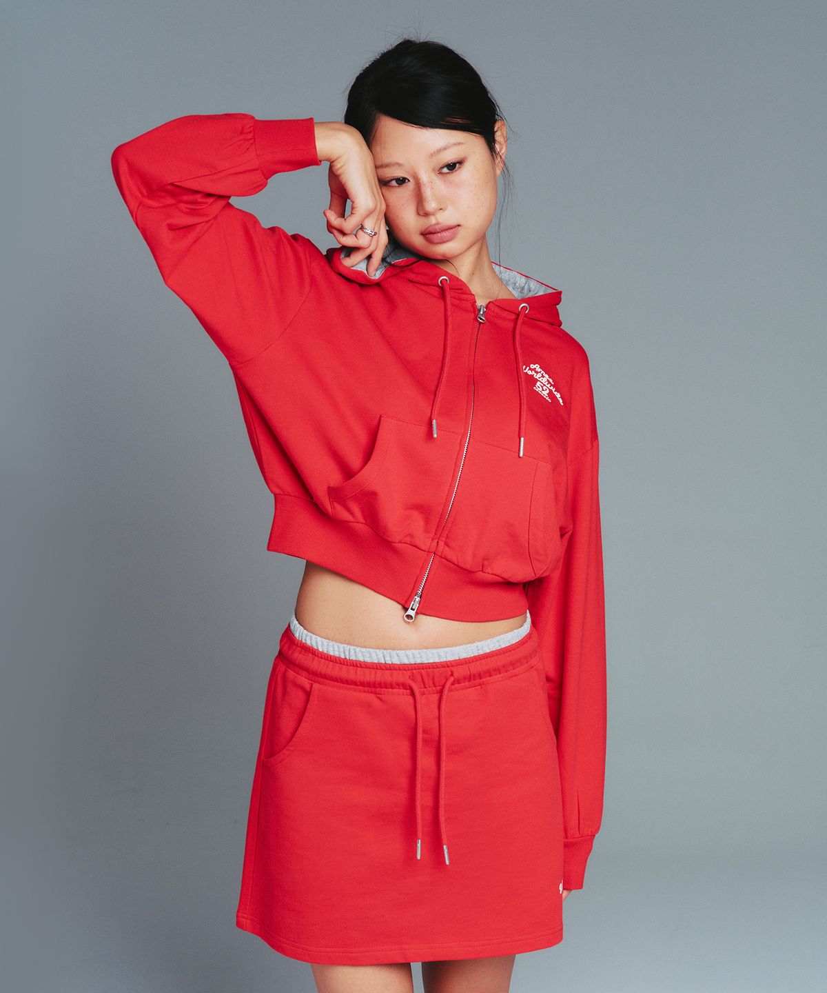 아메스 월드와이드(AMES-WORLDWIDE) CLASSIC MINI SWEAT SKIRT RED