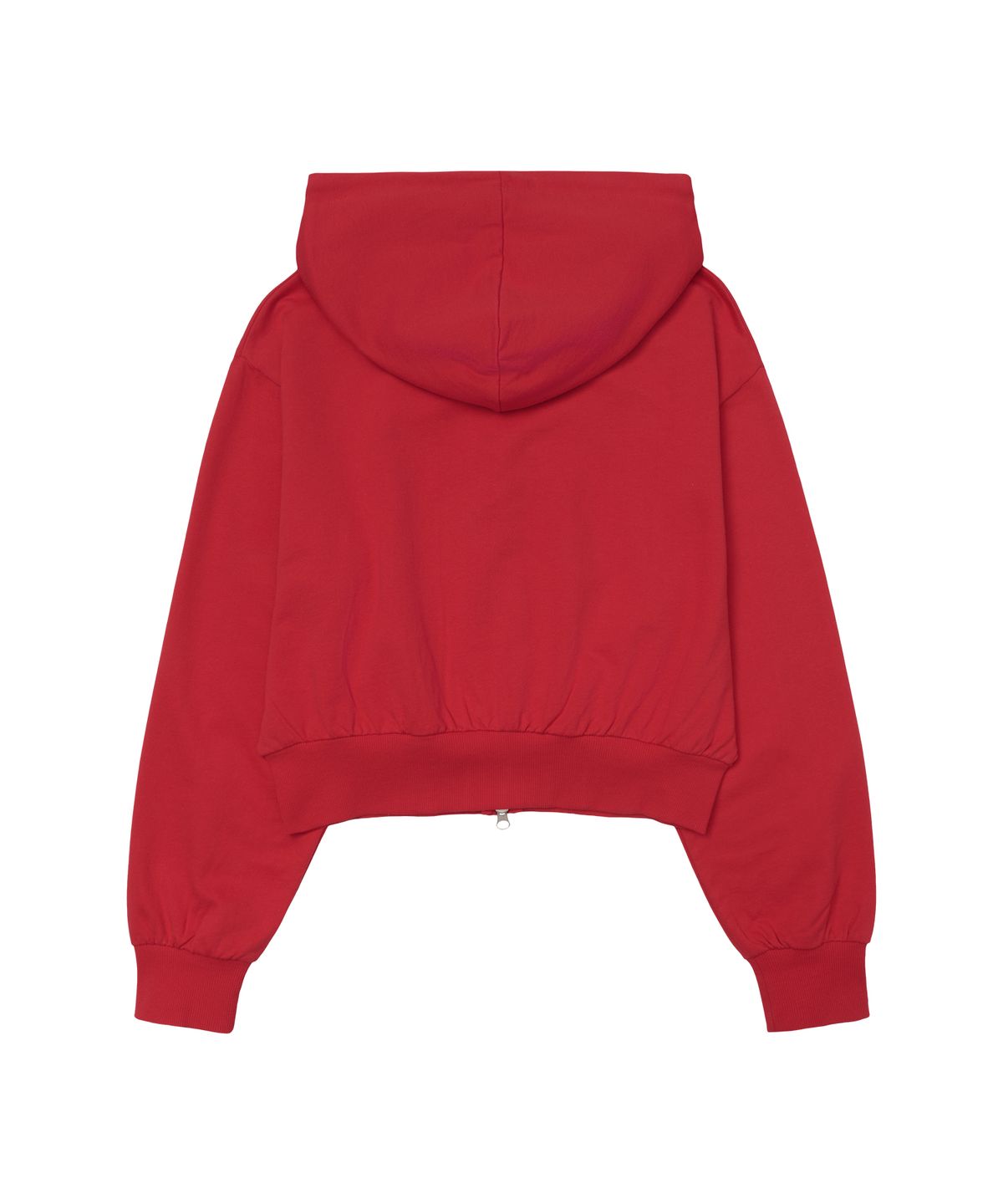 아메스 월드와이드(AMES-WORLDWIDE) CLASSIC CROP HOODIE ZIP-UP RED