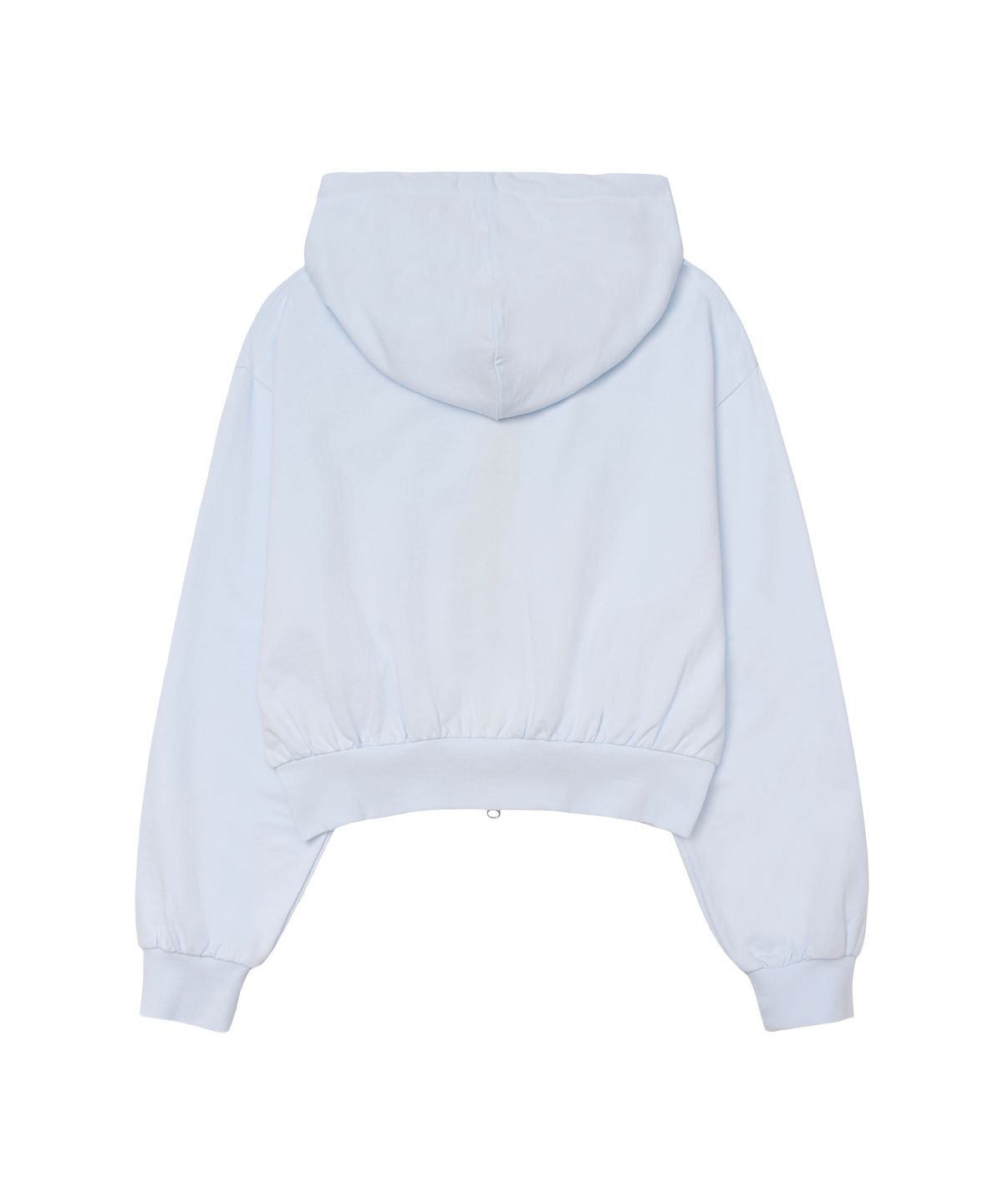 아메스 월드와이드(AMES-WORLDWIDE) CLASSIC CROP HOODIE ZIP-UP BLUE
