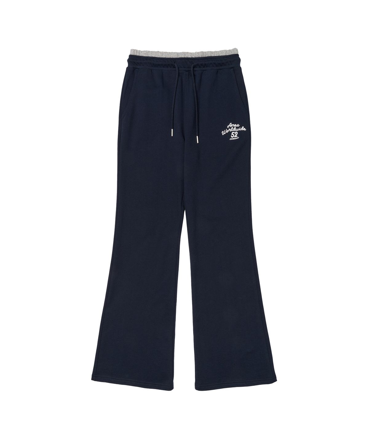 아메스 월드와이드(AMES-WORLDWIDE) CLASSIC SLIM BOOT CUT SWEAT PANTS NAVY