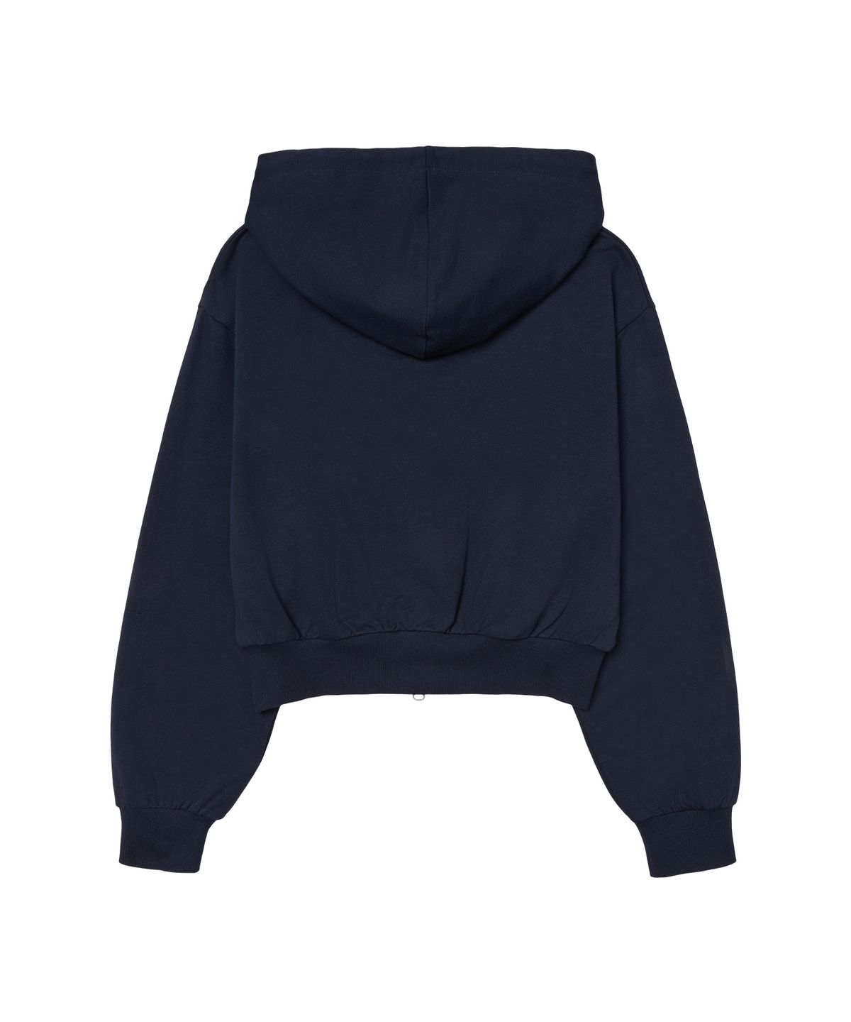 아메스 월드와이드(AMES-WORLDWIDE) CLASSIC CROP HOODIE ZIP-UP NAVY