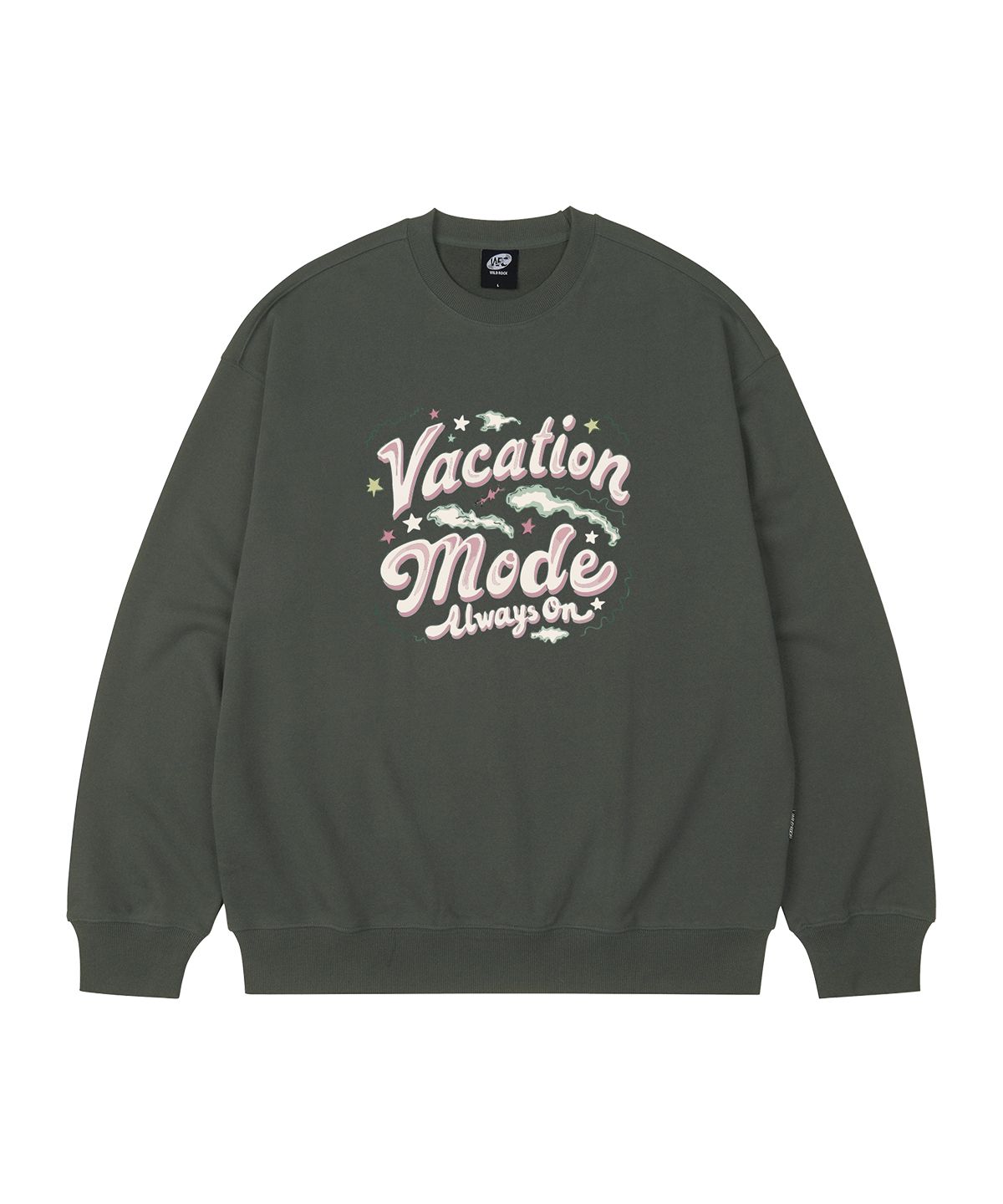 와일드락(WILDROCK) Vacation Mode 오버핏 맨투맨_7 COL