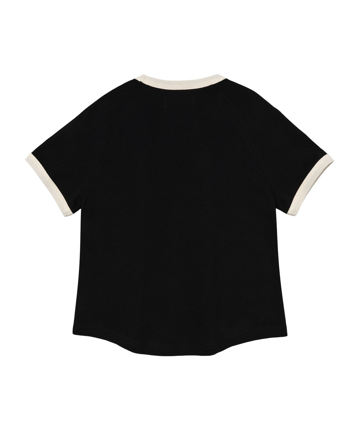 아메스 월드와이드(AMES-WORLDWIDE) CLASSIC ROUND HEM RINGER TEE BLACK