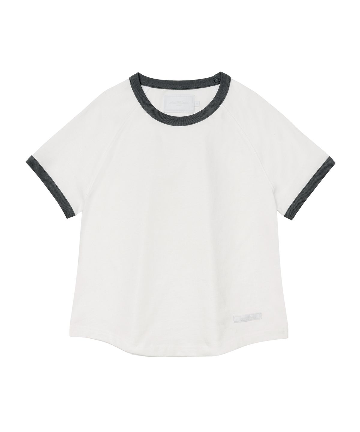 아메스 월드와이드(AMES-WORLDWIDE) CLASSIC ROUND HEM RINGER TEE WHITE