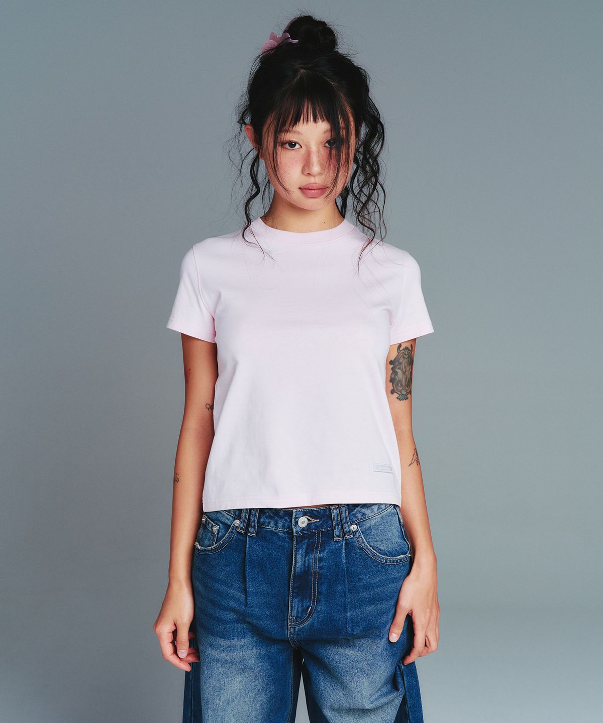 아메스 월드와이드(AMES-WORLDWIDE) CLASSIC BASIC TEE PINK