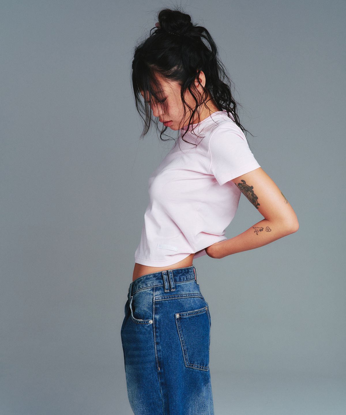 아메스 월드와이드(AMES-WORLDWIDE) CLASSIC BASIC TEE PINK
