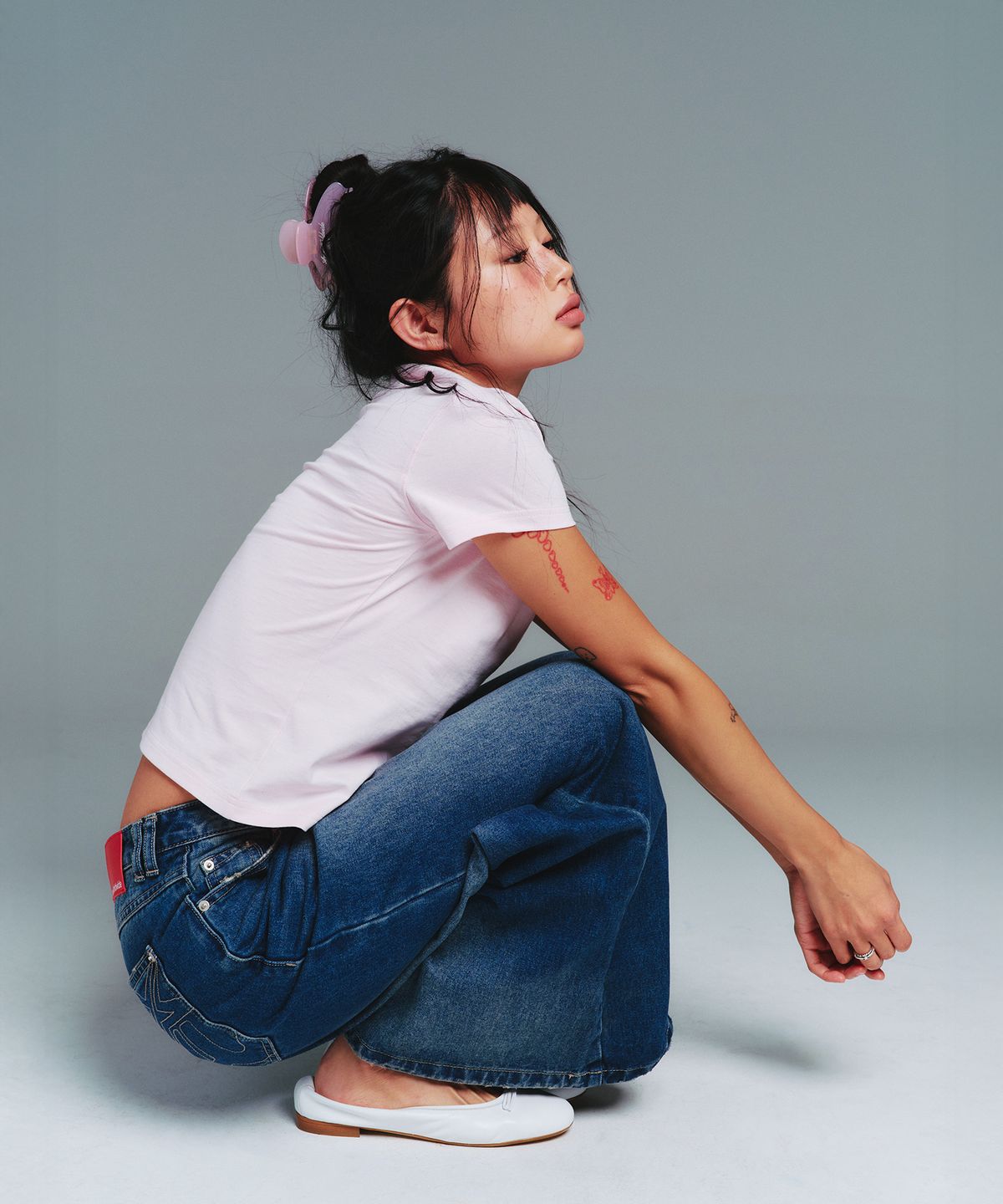 아메스 월드와이드(AMES-WORLDWIDE) CLASSIC BASIC TEE PINK