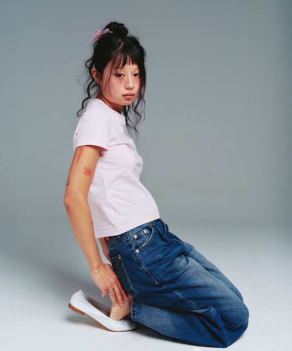 아메스 월드와이드(AMES-WORLDWIDE) CLASSIC BASIC TEE PINK
