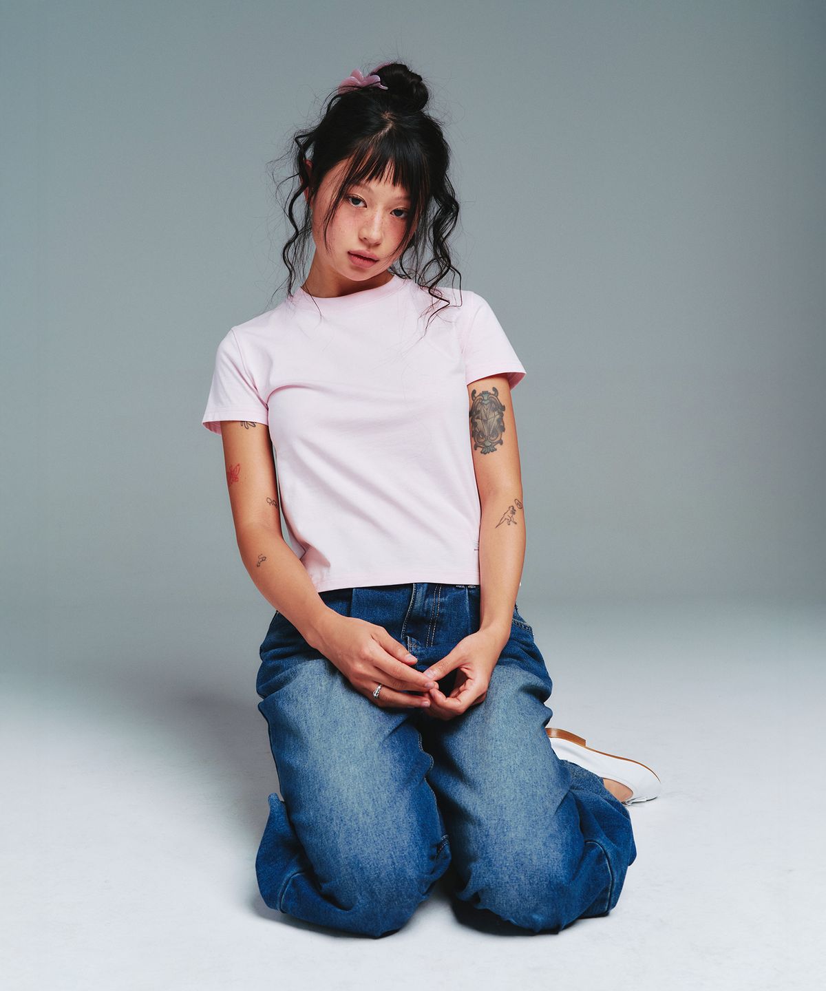 아메스 월드와이드(AMES-WORLDWIDE) CLASSIC BASIC TEE PINK