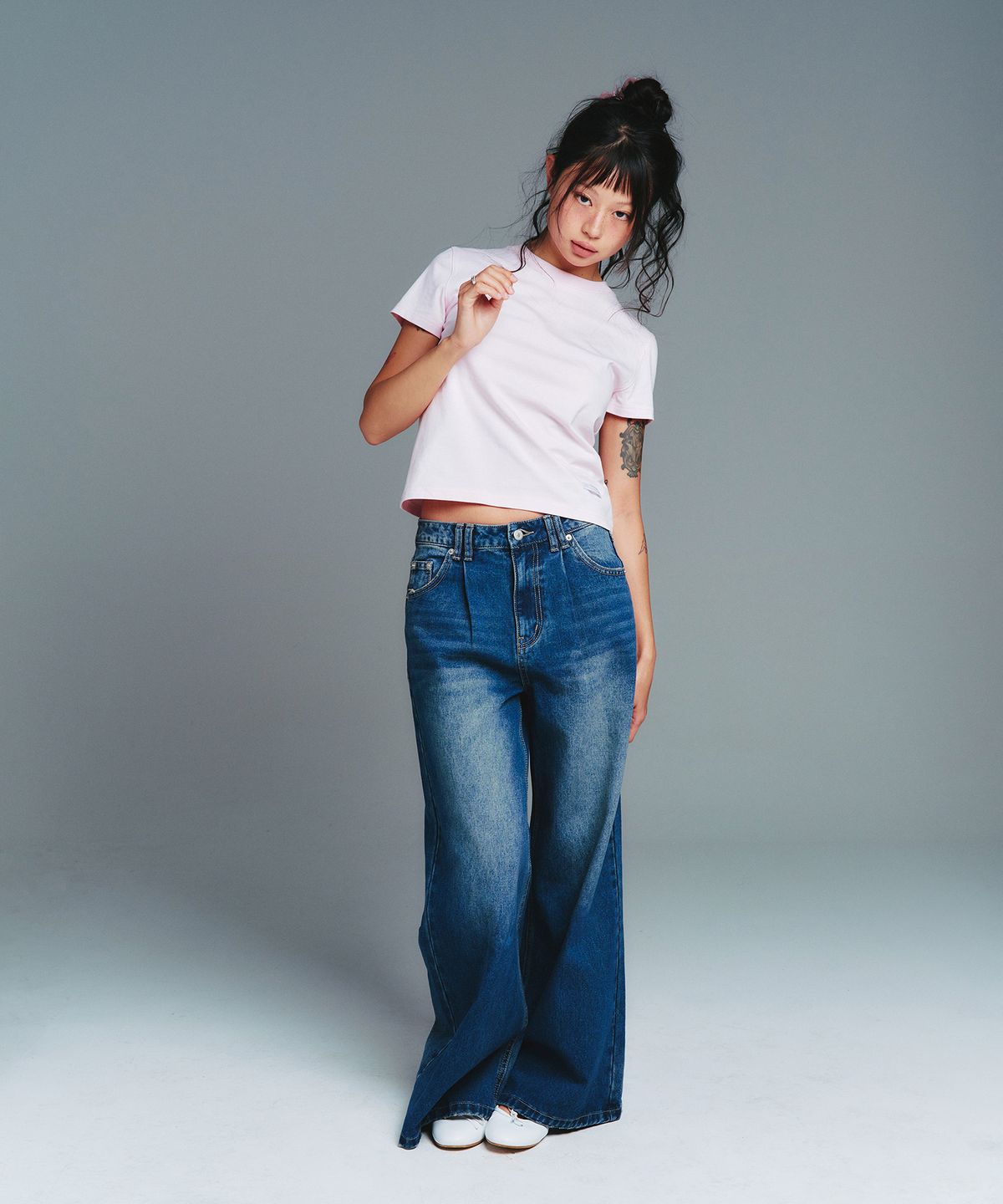 아메스 월드와이드(AMES-WORLDWIDE) CLASSIC BASIC TEE PINK