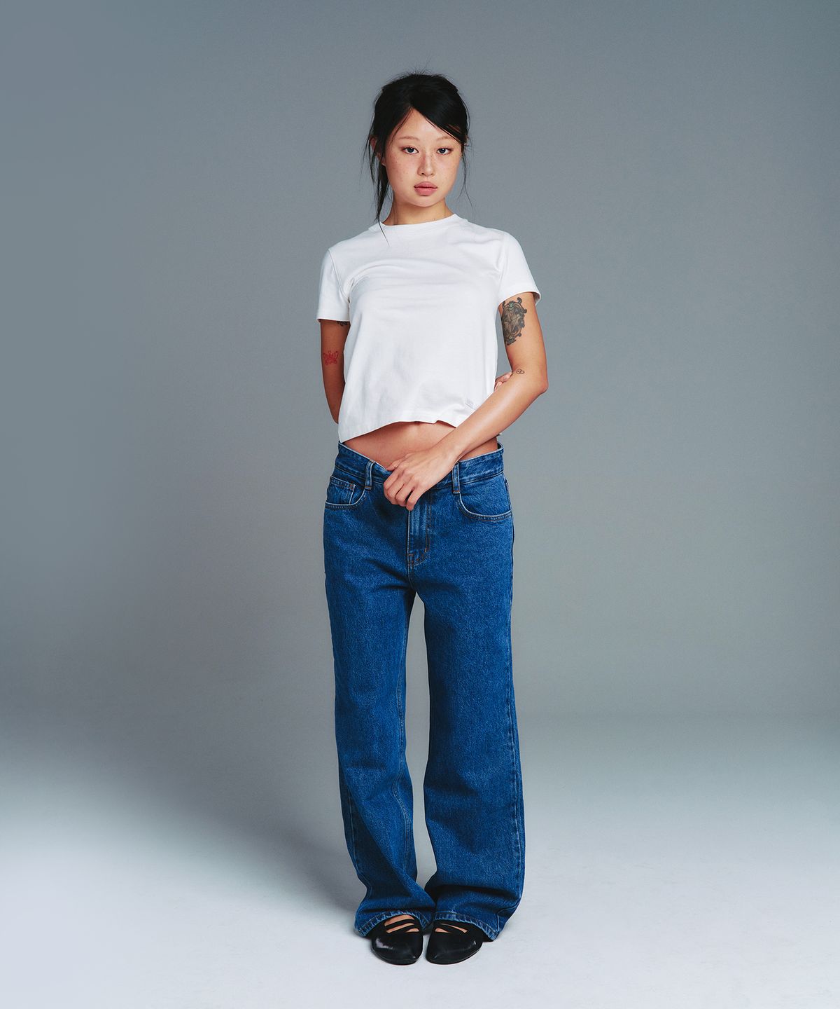 아메스 월드와이드(AMES-WORLDWIDE) CLASSIC BASIC TEE WHITE