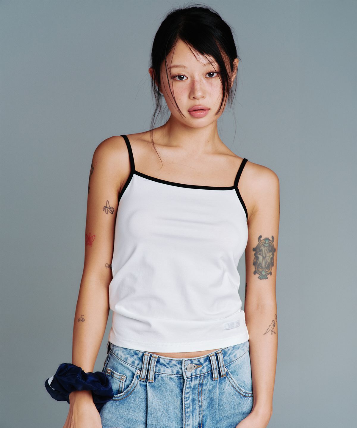 아메스 월드와이드(AMES-WORLDWIDE) CLASSIC SQUARE SLEEVELESS WHITE