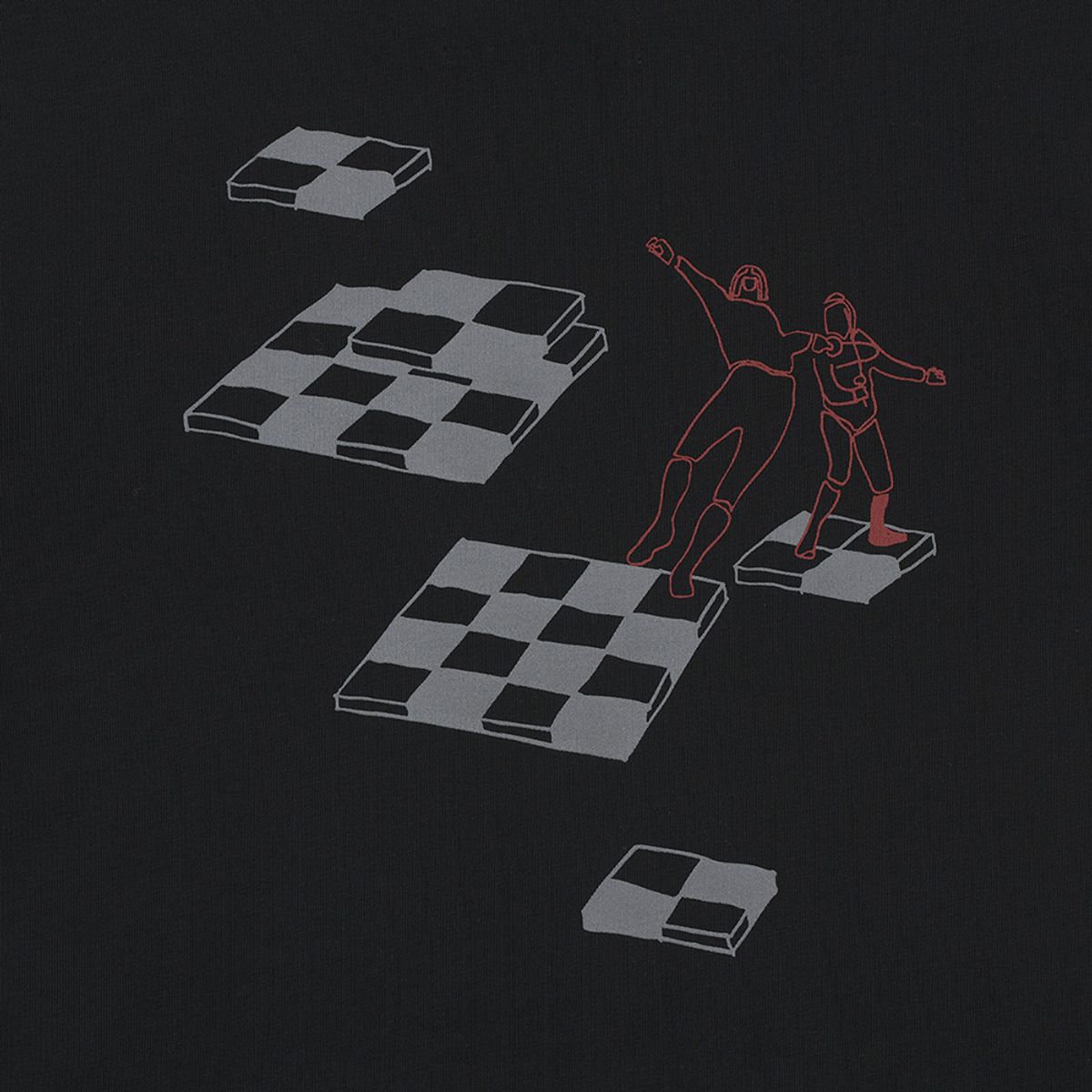 이피티(EPT) [EPT X COCO CAPITAN] CHECKMATE FENCER T-SHIRT (BLACK)