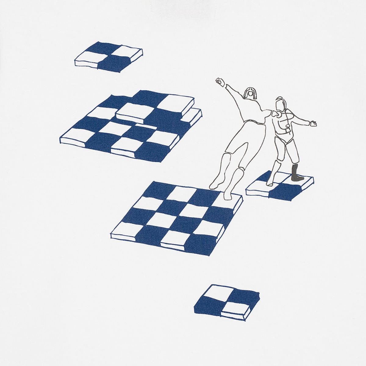 이피티(EPT) [EPT X COCO CAPITAN] CHECKMATE FENCER T-SHIRT (WHITE)