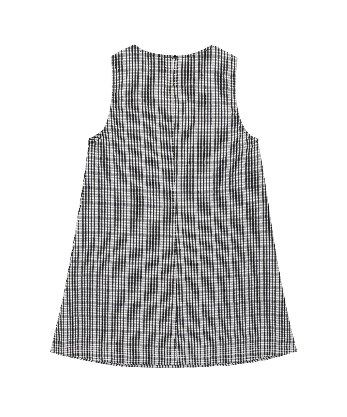 아메스 월드와이드(AMES-WORLDWIDE) CHECK LAYERED DRESS BLACK