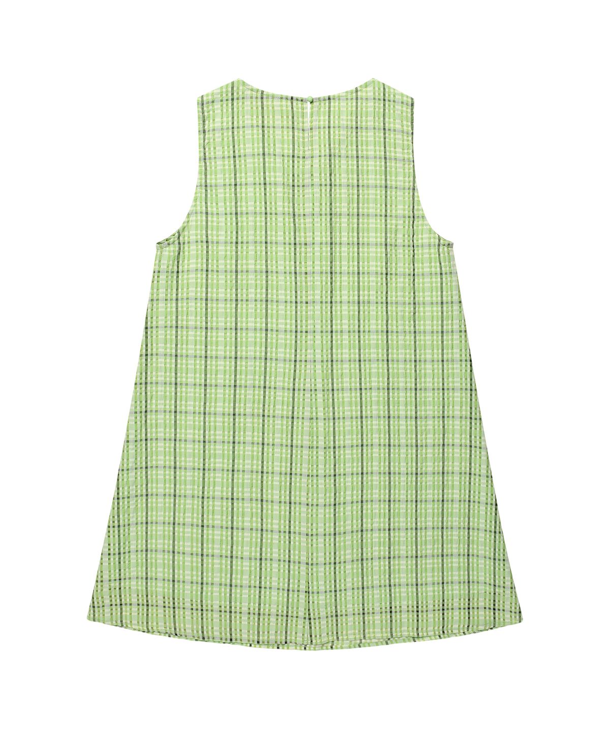 아메스 월드와이드(AMES-WORLDWIDE) CHECK LAYERED DRESS GREEN