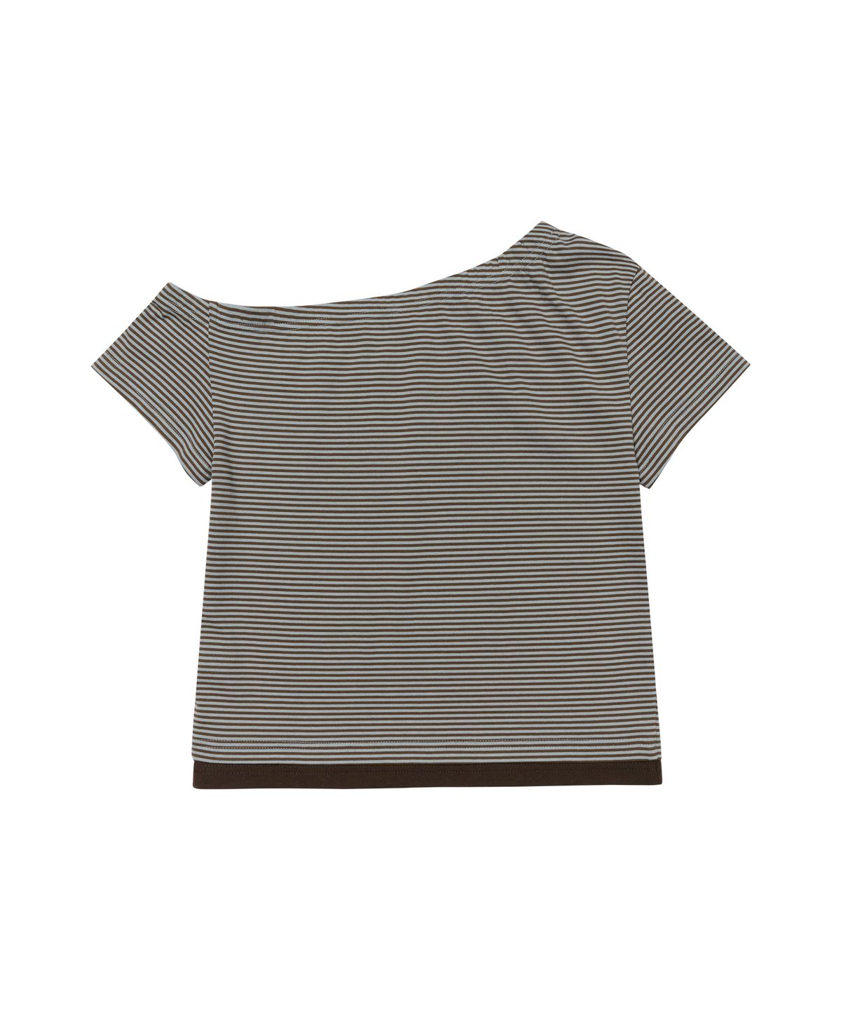 아메스 월드와이드(AMES-WORLDWIDE) ONE SHOULDER LETTERING TEE BLUE