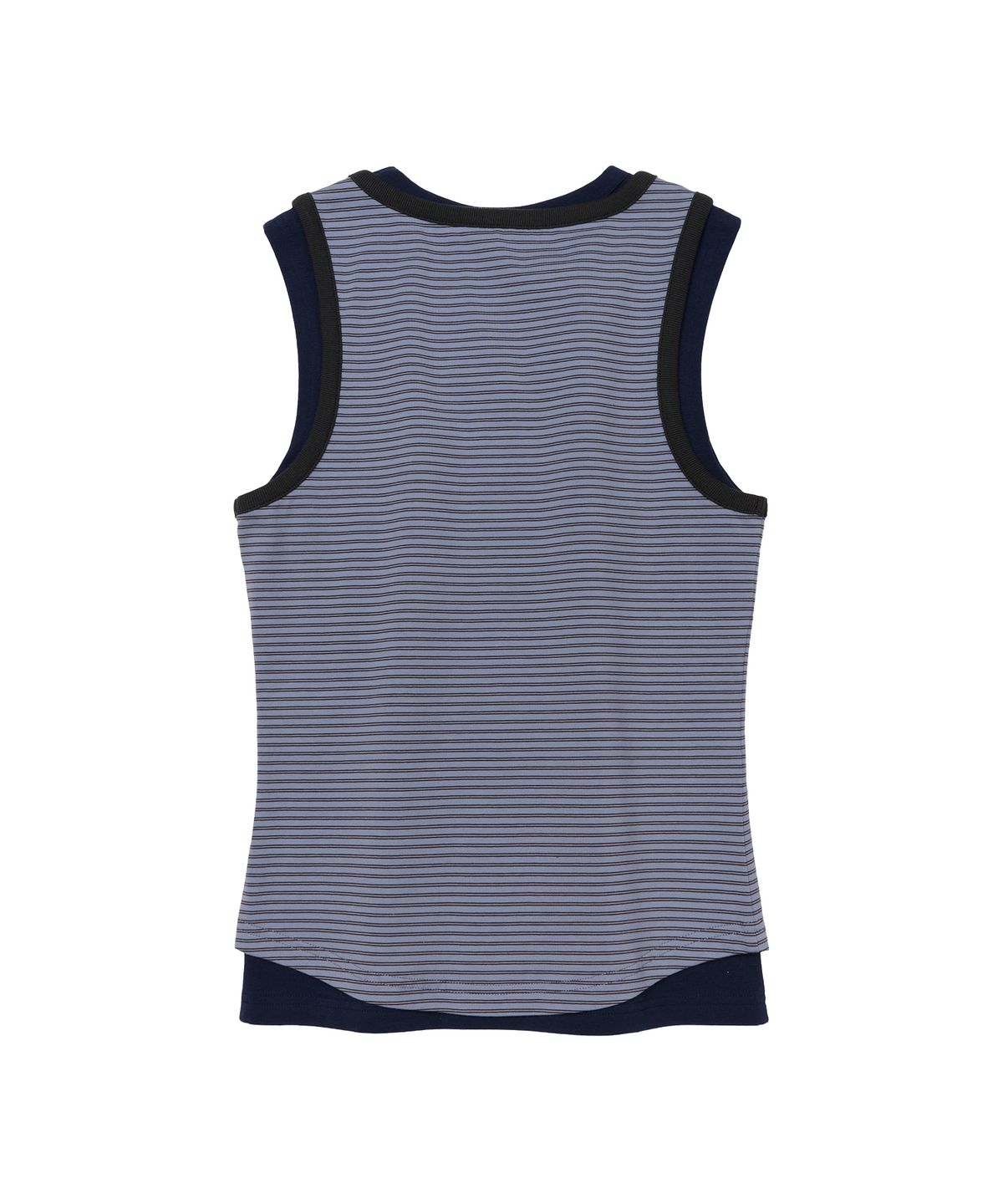 아메스 월드와이드(AMES-WORLDWIDE) LAYERED BUTTON SLEEVELESS BLUE