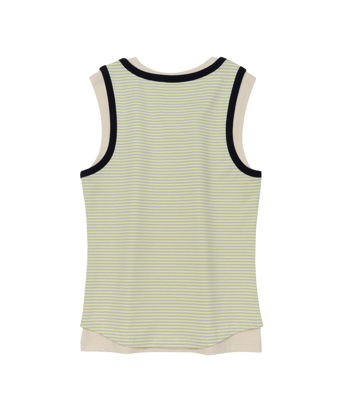 아메스 월드와이드(AMES-WORLDWIDE) LAYERED BUTTON SLEEVELESS YELLOW