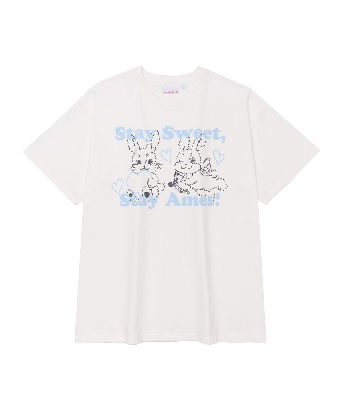 아메스 월드와이드(AMES-WORLDWIDE) SWEET RABBIT TEE WHITE