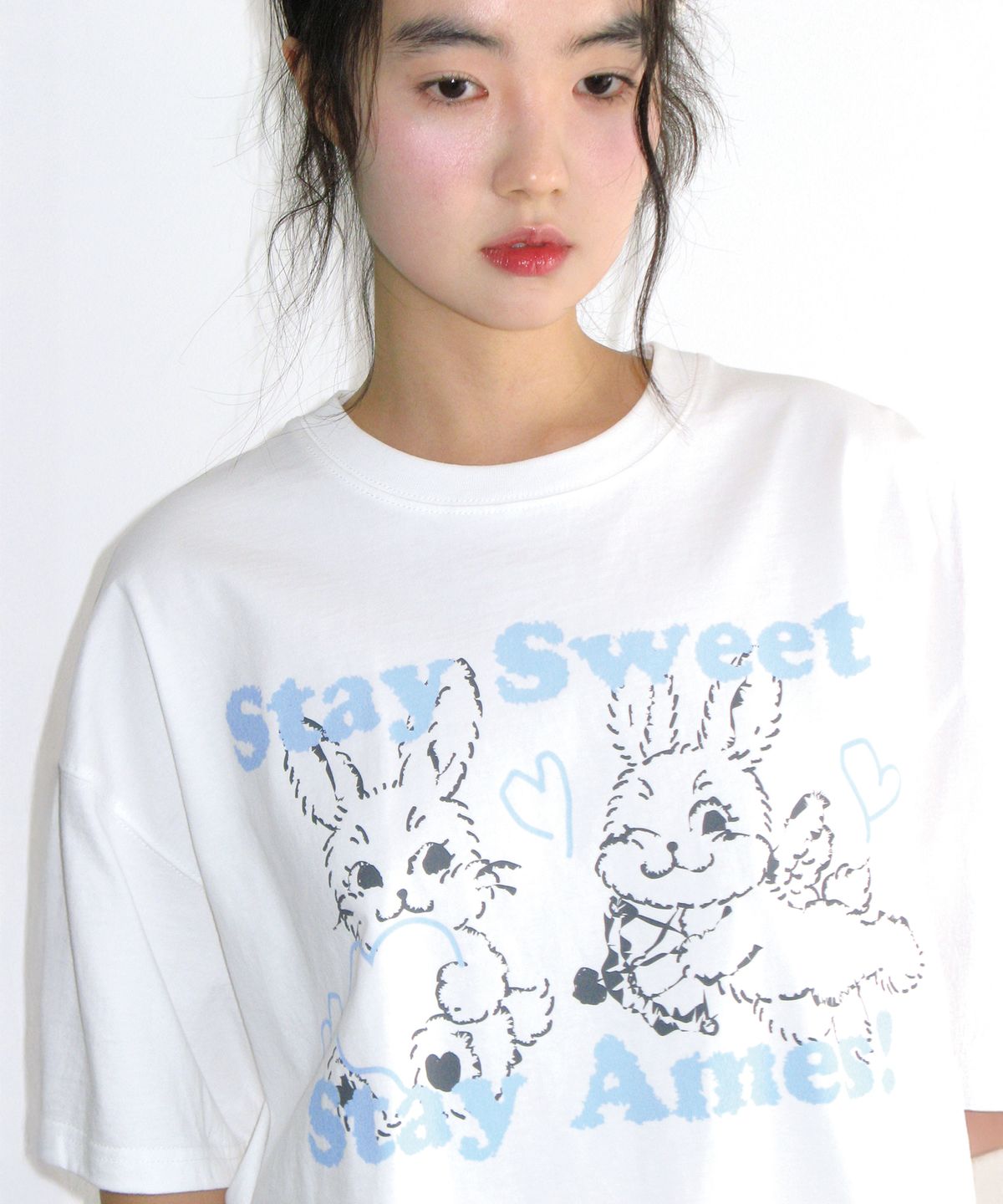 아메스 월드와이드(AMES-WORLDWIDE) SWEET RABBIT TEE WHITE
