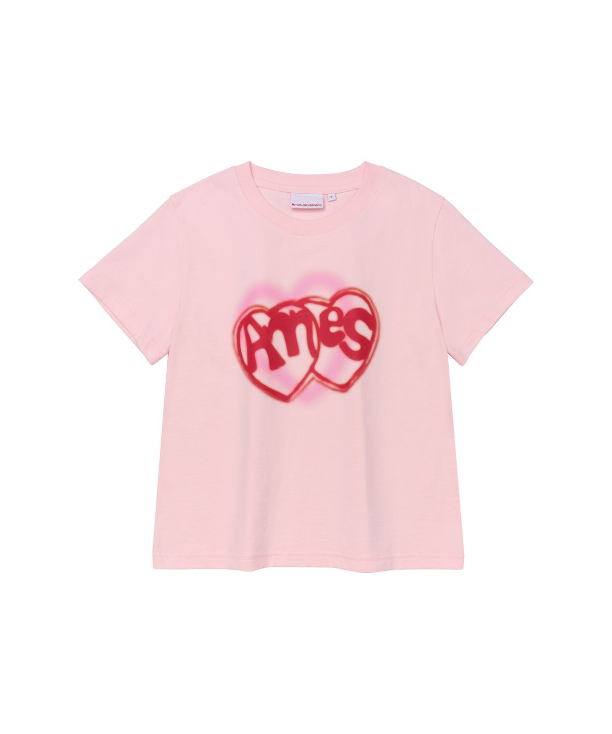 아메스 월드와이드(AMES-WORLDWIDE) HEART SPRAY TEE PINK