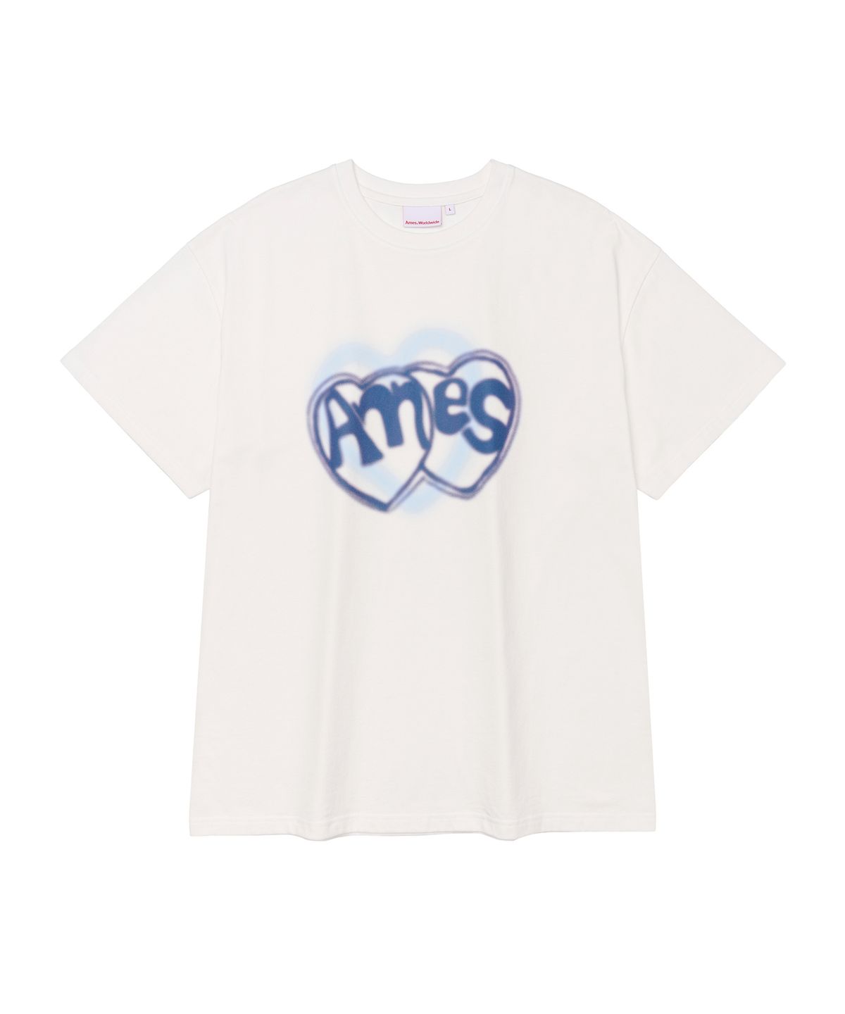 아메스 월드와이드(AMES-WORLDWIDE) HEART SPRAY TEE WHITE