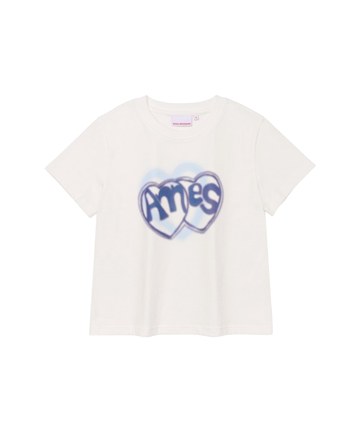 아메스 월드와이드(AMES-WORLDWIDE) HEART SPRAY TEE WHITE