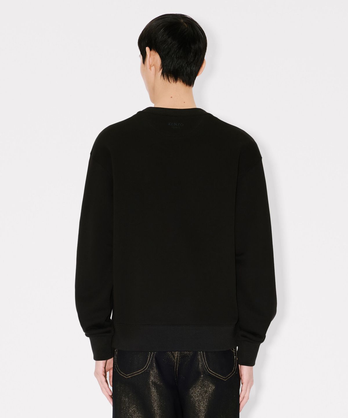 겐조(KENZO) 남성 겐조 와일드 타이거 블랙 클래식 스웻셔츠_K265AMW305BKX