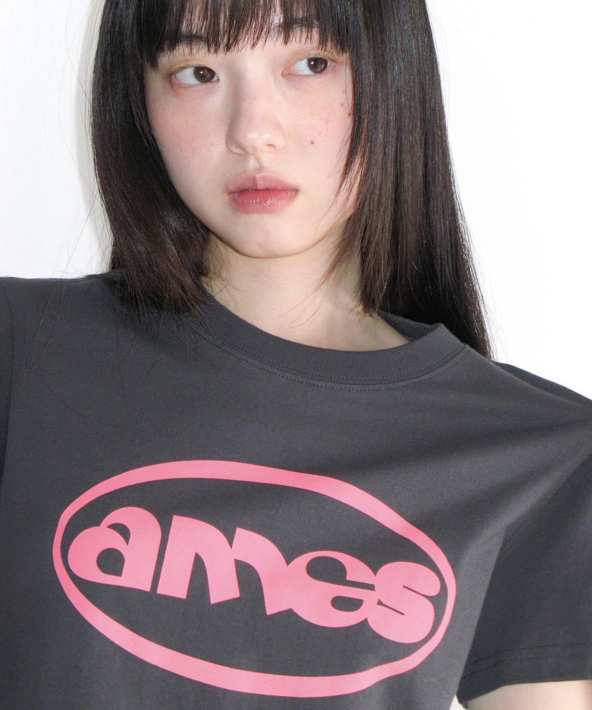 아메스 월드와이드(AMES-WORLDWIDE) AMES CIRCLE LOGO SYMBOL TEE CHARCOAL